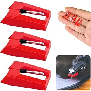 3 Pack Universal Record Player Needles Turntable Needle Replacement,Records Players Needle Replacement,Diamond Stylus Replacement for Most Victrola Crosley LP ION Vinyl Players Phonograph and More - Les Beatles, Paul McCartney, John Lennon, RIngo Starr, George Harrison
