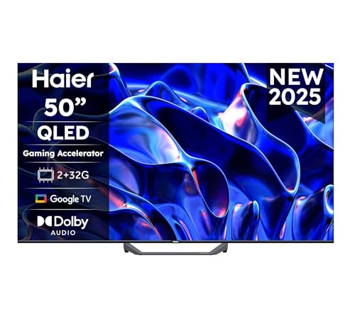 Haier QLED 4K UHD H50S81FUX 50'' Smart TV, Google TV,
