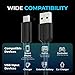 SABRENT [3-Pack 22AWG Premium 6ft USB-C to USB A 3.0 Sync and Charge Cables [Black] (CB-C3X6)