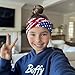 ORGYPET American Flag Football Headscarf Boys Fashion-Forward 2024 Trendy Sports Headbands for Boys Children's Sports Headscarf Kids Sweat Bands Moisture Wicking Workout Headbands
