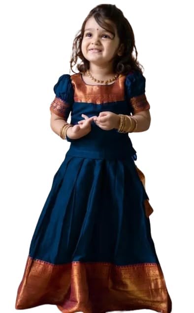 Adiva Girls Indian Lehenga Choli Set - Ethnic Wear For Kids Weddings & Festivals