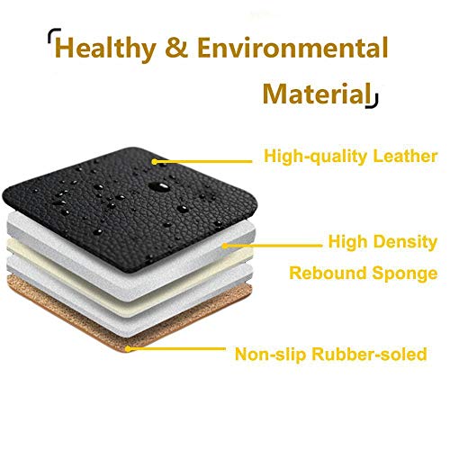 D-Lumina Back Seat Cover - Car Rear Seats Bottom Cushion, Auto Bench Protector, Black Breathable Pu Leather, Bamboo Charcoal Filled, Universal For 4 Season (51.97 X 23.23 Inch) #TOP3