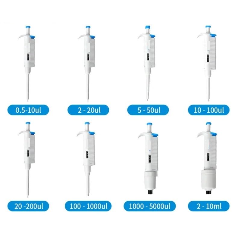 Pipetas de Laboratorio de un Solo Canal con Volumen Variable automático Ajustable(1000-5000ul)