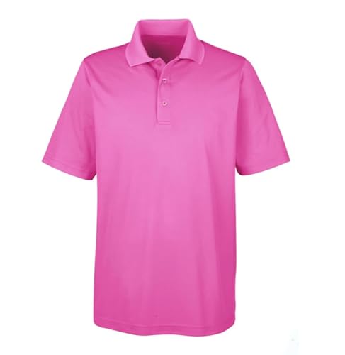 Mens Performance Dri-Tech Polo, Charity Pink, X Large