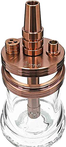 INVI Nano Edelstahl Reise-Shisha mit Transporttasche, Schlauchset, Wasserpfeife, Hookah, rauchfertig mit Smokah… – Bild 4