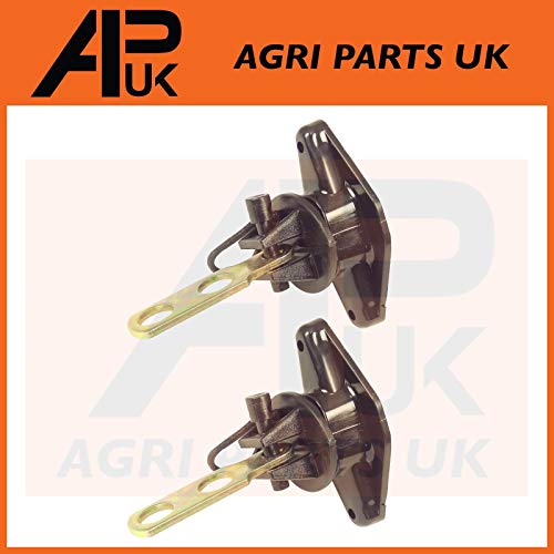 APUK 2x Two 2 way Electric Fence Tape Gate Handle Plate & Pinlock Insulator Connector