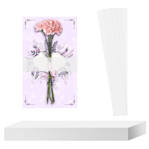 Accessoires d'invitations de mariage bandes de ventre en vélin
