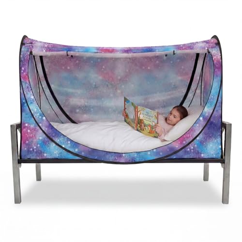 Cortinas de privacidad auto-desplegables Eclipse para colchón matrimonial con aislamiento visual 2