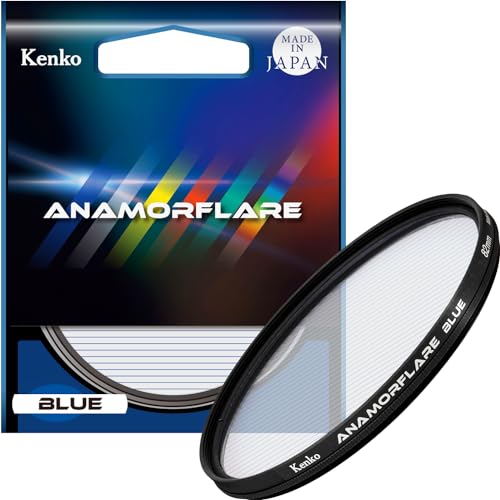Filtre Kenko ANAMORFLARE Blue 82mm en verre optique fabriqué au Japon cadre rotatif