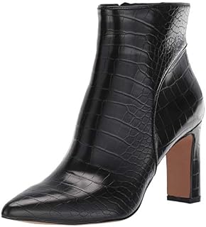 STEVEN by Steve Madden Women's Jenn Ankle Boot, Black Crocodile, 7.5 M US