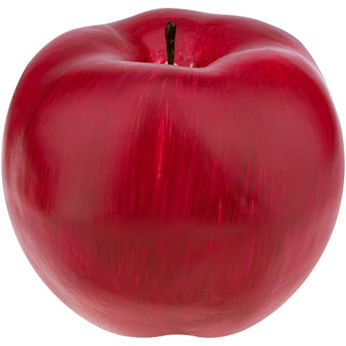 Gresorth 1pc Artificielles Grande Taille Sombre Rouge Pomme Faux Fruit Réaliste Décoration pour...