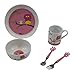 PABEN Civetta - Juego de vajilla infantil de 5 piezas, de porcelana, multicolor, 5 unidades
