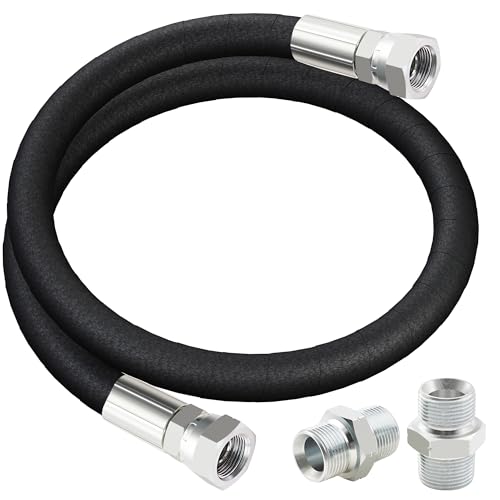 Manguera de puente para compresor de 3/4 x 40 pulgadas con conector macho NPT de 700 PSI 2