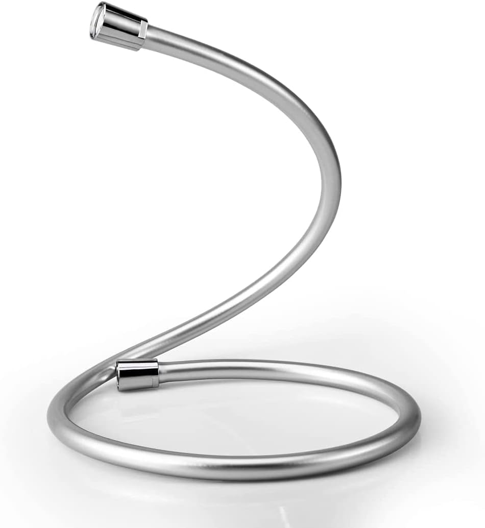 EMKE 1.2M PVC Smooth Shower Hose Universal Anti-Kink Handheld Shower Head Hose for Handheld Shower Basin or Kitchen Taps, Silver
