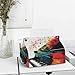 Tissue Box Cover, Colorful Piano Keyboard Music Tissue Box Holder, PU Stylish Decorative Holder with Snap Closure, Easy Refill & Durable Design for Home, Car & Office, All Occasions