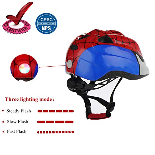 Atphfety Kids Helmet Set for 3-8 Years,Toddler Helmet Knee Elbow Pads Wrist Guards Adjustable Bike Skating Skateboard Cycling Scooter Rollerblading Helmet for Boys Girls