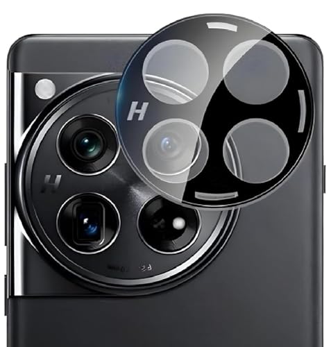 Image of HPTech 3D Look Camera Lens Protector for OnePlus 12 5G - Premium Tempered Glass, 9H Hardness, Anti-Scratch, HD Clarity, Easy Installation Kit (1 Pack)