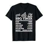 Funny Grill Saying BBQ Timer Bbq Beer Grill Dad Barbecue Fun T-Shirt