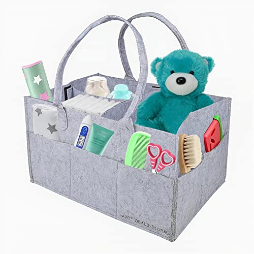Avos-Deals-Global - Bolsa Pañal Bebé Organizadora - Recién Nacido Cambiador Bolsa Organizadora Gris, Almacenamiento, Niños Bolsa Cambio