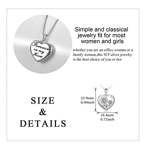 LUHE You are My Sunshine Necklace You will Always be in My Heart Locket Necklace Necklace to Keep Photos of Family and Friends4