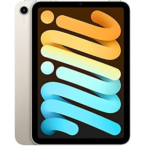 Apple 2021 iPad Mini 6, 8.3-inch, Wi-Fi, 64GB, Starlight (Renewed)