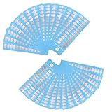 FACTUAL DENTAL 24 Colors Shade Guide Dental Tooth Color Shades Tracking Comparison Chart Teeth Whitening Restorative Cards Dental Equipment Supplies for Oral Care - 25 PCS