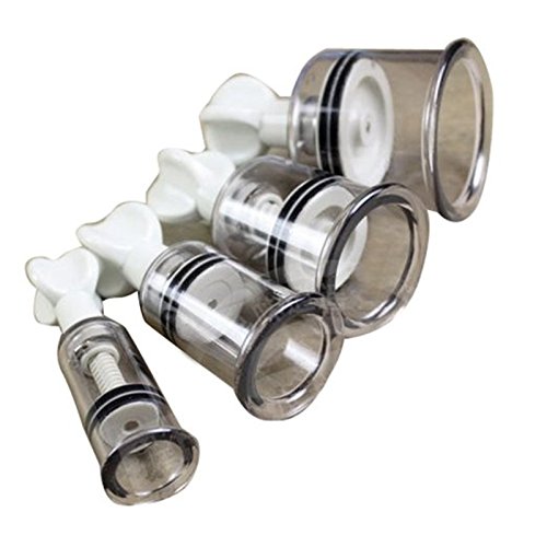 Jytop 4pcs vite mano magnetico Cupping aspirazione vuoto Coppettazione S + m + L + XL