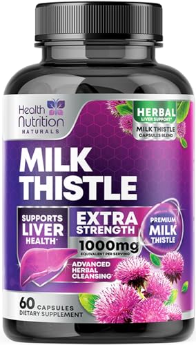 Milk Thistle Supplement - 9:1 Strength Liver Health Support with Dandelion Root & Silymarin