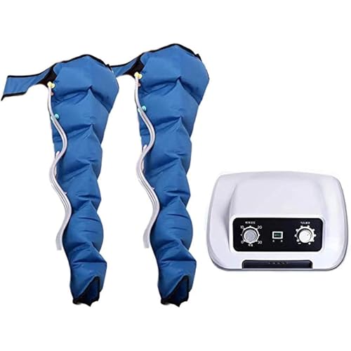 Massaggiatore per gambe a compressione ad aria, 6 cavità, per drenaggio linfatico, fasce gonfiabili per rilassamento e recupero