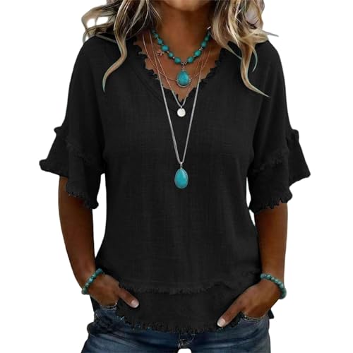 Western Tops for Women V Neck Boho Floral Casual Vacation Blouses 2026 - image 1