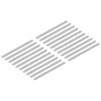 20x Edelstahlstangen 3x100mm - 304 Metallstäbe Für DIY & Garten