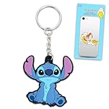 Disney Stitch Keychain Set - Bundle Keychain for Backpacks, Bags, Purses, More Plus Decals | Lilo and Stitch Keyring Pack