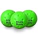 Dink Buddy - Standard Kelso Pickleball, PU Foam Pickleball Balls for Reduced Noise, Enhances Hand-Eye Coordination, Indoor & Outdoor Use, 3-Pack 74-mm Lime Green Balls