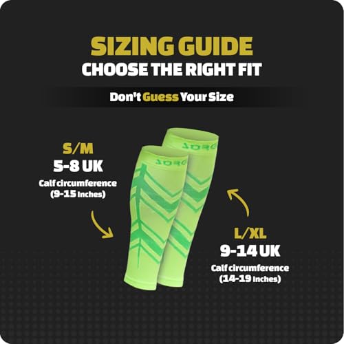 Image of Sorgen Sports Compression Calf Sleeves | 20-30 mm Hg | Ideal for Running, Cycling, Marathons, Athletics & Indoor Training | Helps Reduce Leg Cramps | Boosts Performance & Aids Recovery | Comfortable, Durable & Supportive