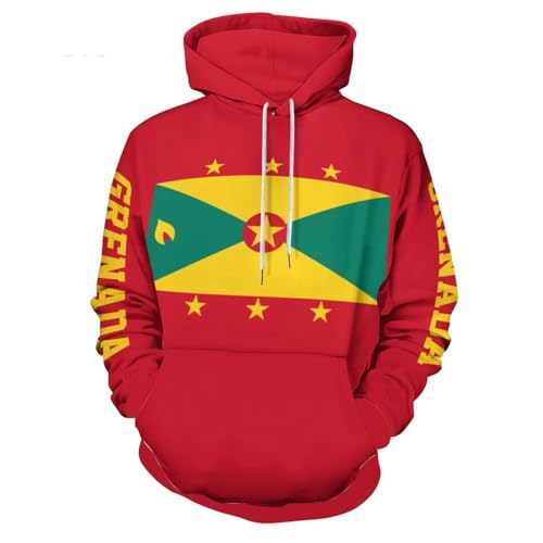 Sweat à capuche drapeau Grenade homme femme sweat-shirt hip hop large