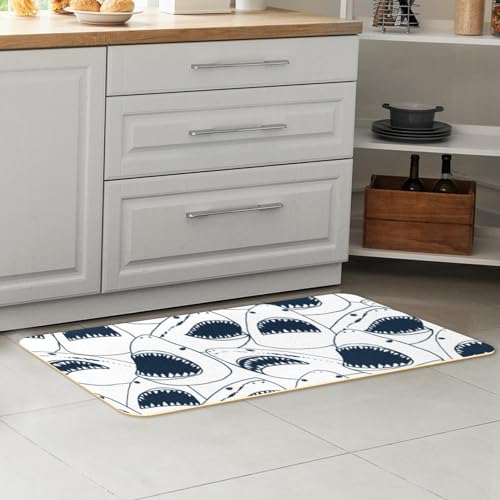 Tapete absorbente de cocina lavable con reverso antideslizante para pasillo y cuarto de lavado 7
