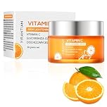 wimony Vitamin C Face Cream, Facial Moisturizer for Women, Hyaluronic Acid Vitamin C&E, Anti-Aging,Wrinkle,Brightening,Eliminate Dullness, Smooth Fine Lines,Enriched with Super Citrus Essence,1PC 30g