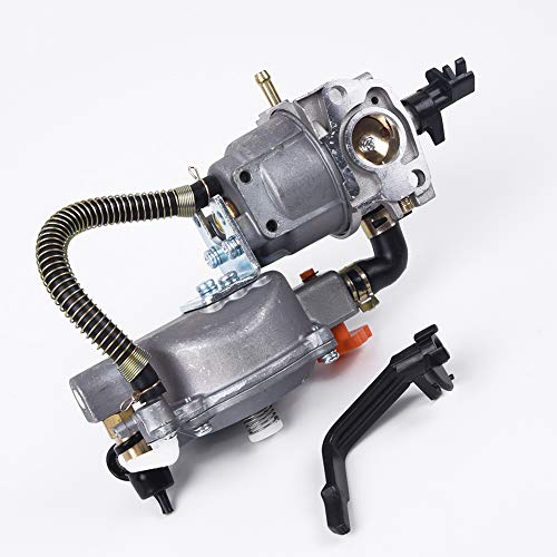 T&F Carburador de combustible dual con choque manual GLP GNC, kit de conversión para generador de gasolina GX160 168F carburador