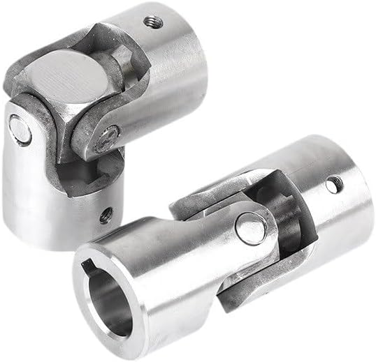 1PC 304 Stainless Steel Universal Joint Coupler 30/35mm Cross Universal Joint Single Precision Coupling(D58L123-30-Keyway)