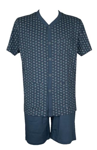 Pyjama homme col V ouvert devant Ragno, idéal pour les matinées d'été