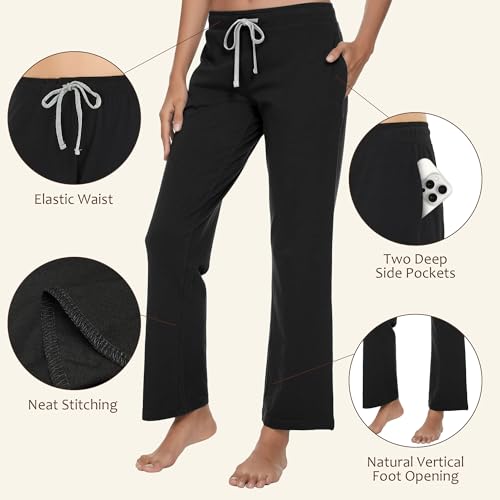 U2SKIIN Pajama Pants for Women Soft, 100% Cotton Comfortable Womens Lounge Sleep Pj Bottoms for Women2