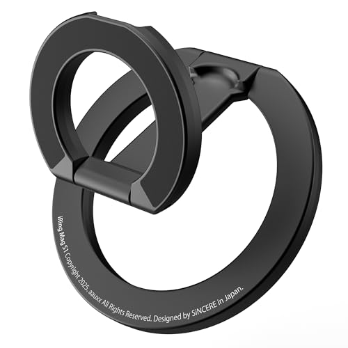 AAUXX iRing Mag S1 ACO }O MagSafeΉ X}zO Ki K㗝X ʎ X}zX^h }Olbg z[h O ^ ͋z lIW Stand 1 (ubN)