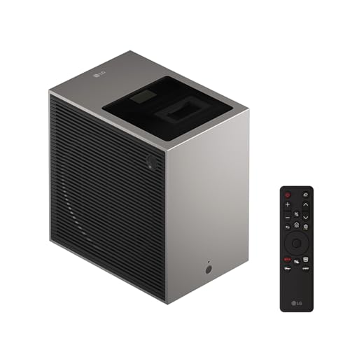 LG CineBeam S 4K 超短焦点コンパクトプロジェクター /最大100インチ/500ANSIルーメン(レーザー/DLP方式)/webOS/自動台形補正/オートフォーカス/内蔵ステレオスピーカー/リモコン付属 PU615U