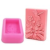 Dragonfly Flower Silicone Soap Mold Candle Mold Fondant Chocolate Candy Cake Decorating Baking Tools Polymer Clay Wax Silicone Molds