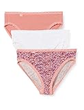 Flache, weiche Verarbeitungen Sloggi Damen 24/7 Weekend Tai C3P Unterwäsche, PINK-Light Combination, 38 (3er Pack)
