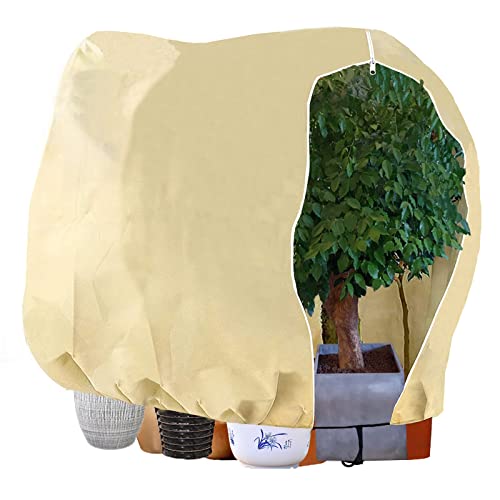 LINSOCLE Funda para Plantas, 240 x 200 CM Plantas Cubierta Protección Invierno, Cubre Plantas Invierno, Se Utiliza para la Protección de Plantas contra el Frío/Congelación/Viento y Nieve