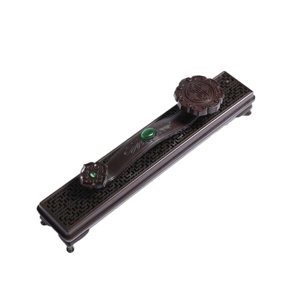 censer Retro Alloy Incense Burner Home Decoration Ornament Holder For Meditation Yoga Spa(Black)