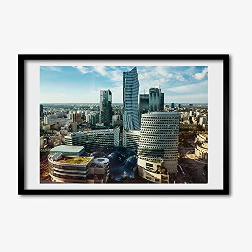 Tableau photo Varsovie 60x40 cm crée une ambiance évasion moderne dans votre bureau