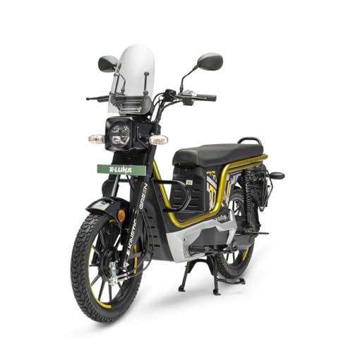 Image of E-Luna X3 Prime Electric Scooter with charger - Pearl Yellow - Ex-Showroom