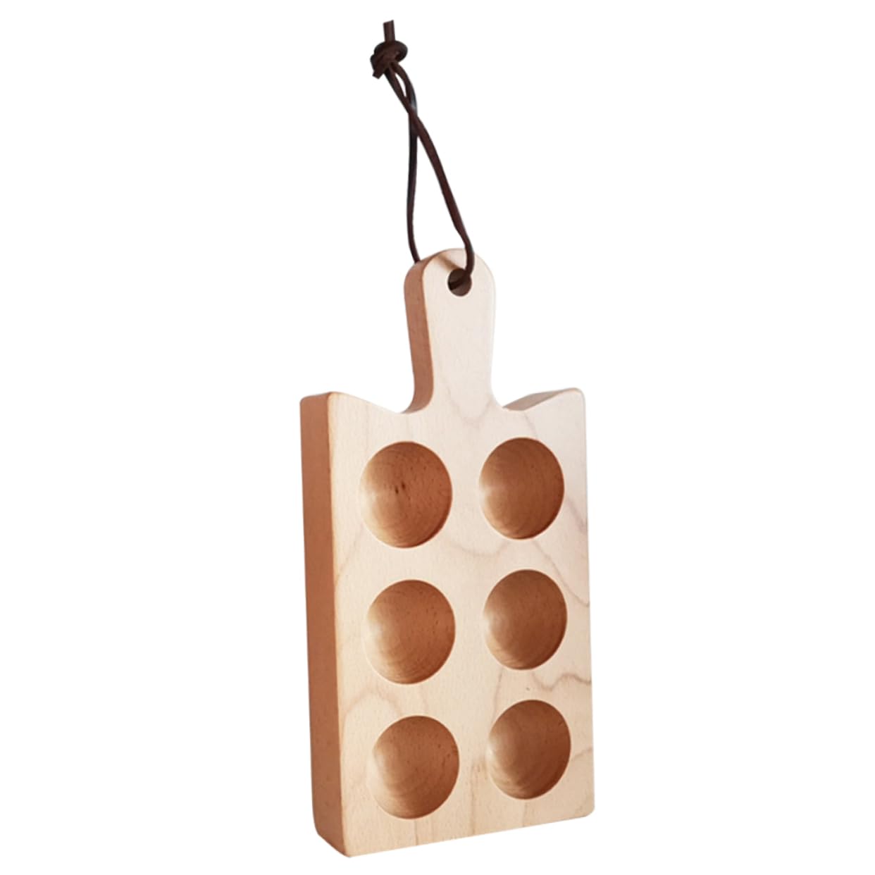 Soporte para huevos para refrigerador, bandeja de huevos de 4 capas, almacenamiento decorativo de madera al azar